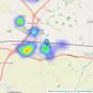 Newton Fallowell - Bingham listings heatmap