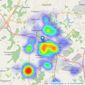 Newton Fallowell - Coalville listings heatmap