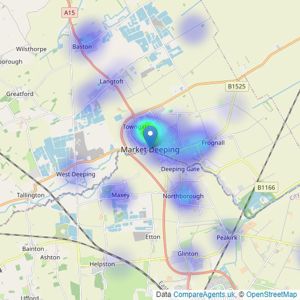 Newton Fallowell - Market Deeping listings heatmap