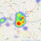 Newton Fallowell - Melton Mowbray listings heatmap