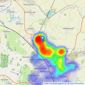 Newton Fallowell - Peterborough listings heatmap