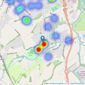 Newton Fallowell - Rothley listings heatmap