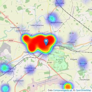 Newton Fallowell - Stamford listings heatmap