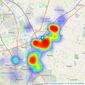 Newton Fallowell - Syston listings heatmap