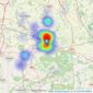 Newton Fallowell Worksop - Worksop listings heatmap