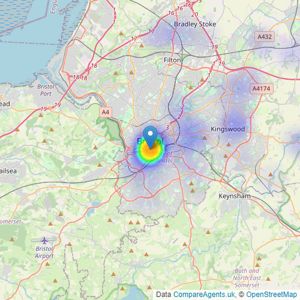 NEXA Bristol - Bristol listings heatmap