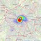 NEXIS Property - Manchester listings heatmap