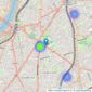 Next Door Properties - London listings heatmap