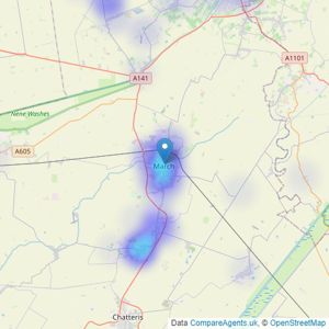 Next Level Property - covering Fenland listings heatmap