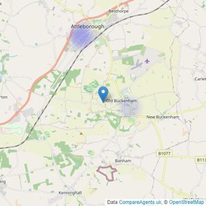 Next Move Homes Ltd - Old Buckenham listings heatmap