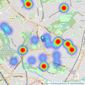 Nicholas James - Southgate listings heatmap