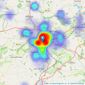 Nicholls Tyreman - Harrogate listings heatmap