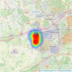 Nicholsons - Fleet listings heatmap