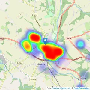 Nick Tart - Bridgnorth listings heatmap