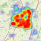 Nicol & Co - Droitwich listings heatmap