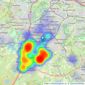 Nicol Estate Agents - Newton Mearns listings heatmap