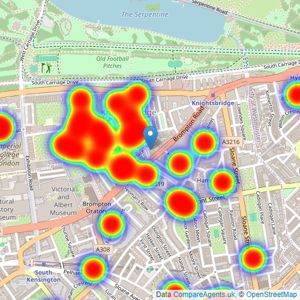 Nicolas Van Patrick - Knightsbridge listings heatmap