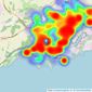 Nina Estate Agents - Barry listings heatmap