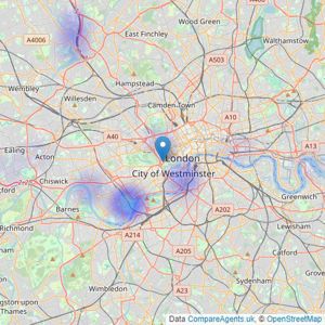 NO5 Real Estate - London listings heatmap