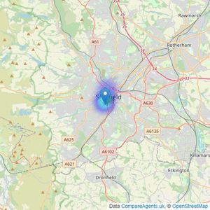 NOBLE LIVING (SHEFFIELD) LIMITED - Sheffield listings heatmap