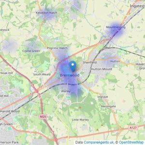 Noble Residential - Brentwood listings heatmap