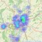 Nock Deighton - Covering Worcestershire listings heatmap