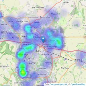 Nock Deighton - Telford listings heatmap