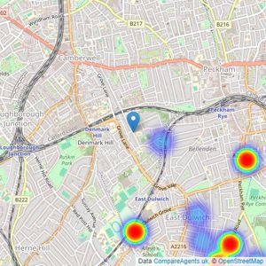 NoFlies - London listings heatmap