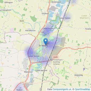 Noonan Residential - St Neots listings heatmap