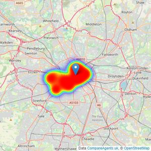 North Property Group - Manchester listings heatmap