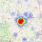 North Residential - Harrogate listings heatmap