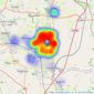 Northgate Estate Agents & Property Management - Newton Aycliffe listings heatmap