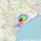 Northover & Williamson - Cardiff listings heatmap