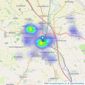 Northwood - Banbury listings heatmap