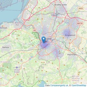 Northwood - Bristol listings heatmap