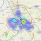 Northwood - Carlisle listings heatmap