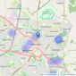 Northwood - Cheltenham listings heatmap