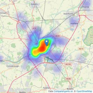 Northwood - Doncaster listings heatmap