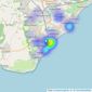 Northwood - Eastbourne listings heatmap