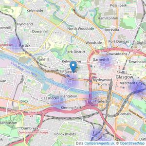 Northwood - Glasgow listings heatmap