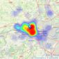 Northwood incorporating Bowes Mitchell - Newcastle listings heatmap