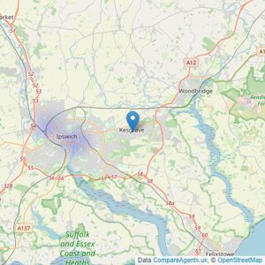 Northwood - Ipswich listings heatmap