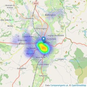 Northwood - Macclesfield listings heatmap