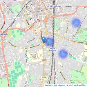 Northwood Sales - Croydon Ltd listings heatmap