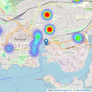 Northwood Sales - Plymouth listings heatmap