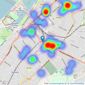 Northwood - Southport listings heatmap