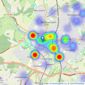 Northwood - St Albans listings heatmap