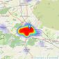 Northwood - Warminster listings heatmap