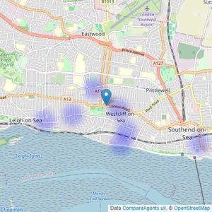 Norton Properties - Westcliff-On-Sea listings heatmap