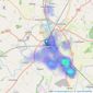 Now Homes - Newark listings heatmap